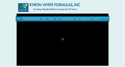 Desktop Screenshot of byronwhiteformulas.com
