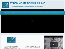 Tablet Screenshot of byronwhiteformulas.com